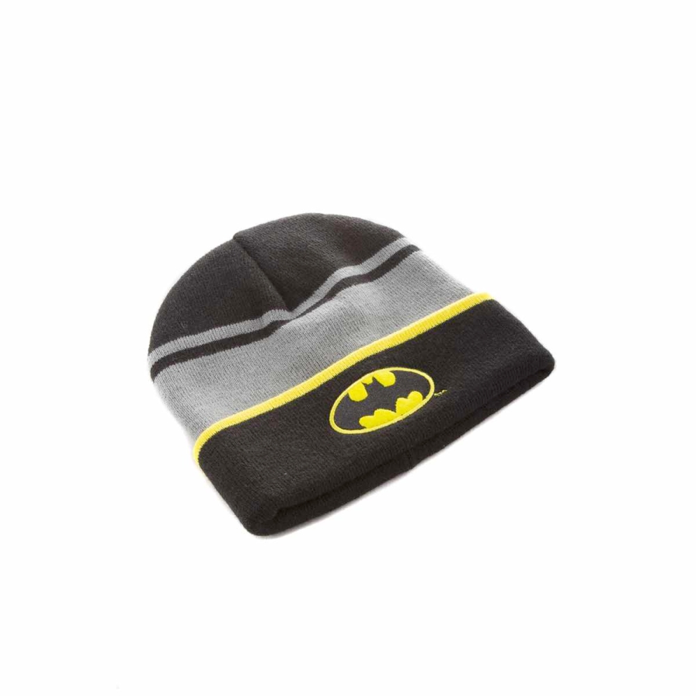 DC Comics Batman - Logo Bonnet - Noir/Gris